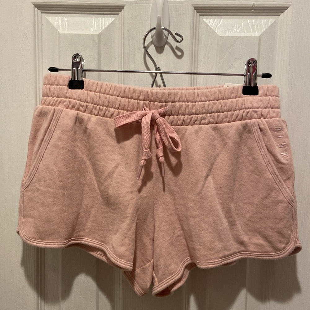 NWT Victoria’s Secret PINK Blush Pink Pocket Varsity Shorts